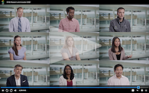 Still shot of researchers included in this video.