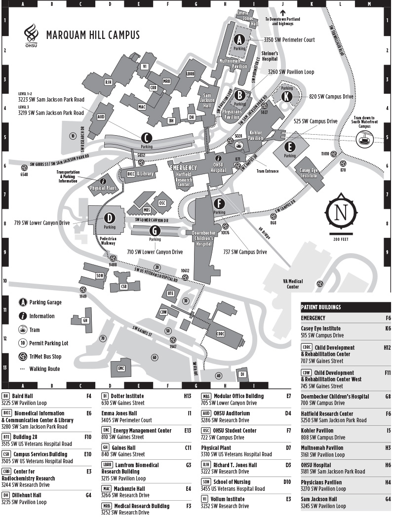 OSU Campus Parking Map