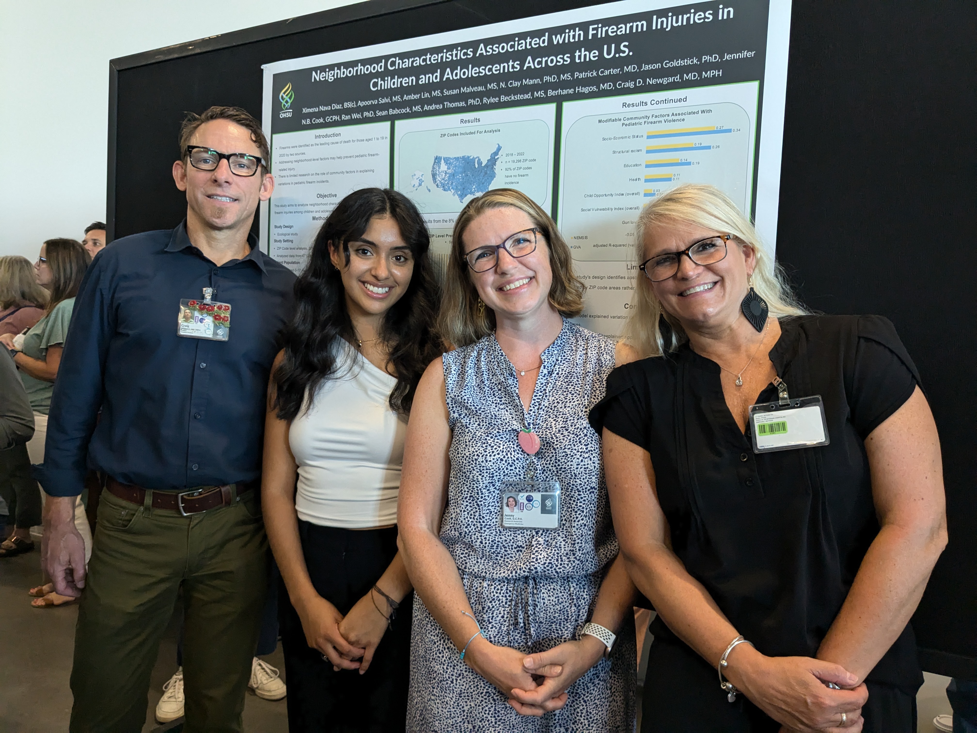 L to R: Craig Newgard, Ximena Nava-Diaz, Jenny Cook, Denise Griffiths