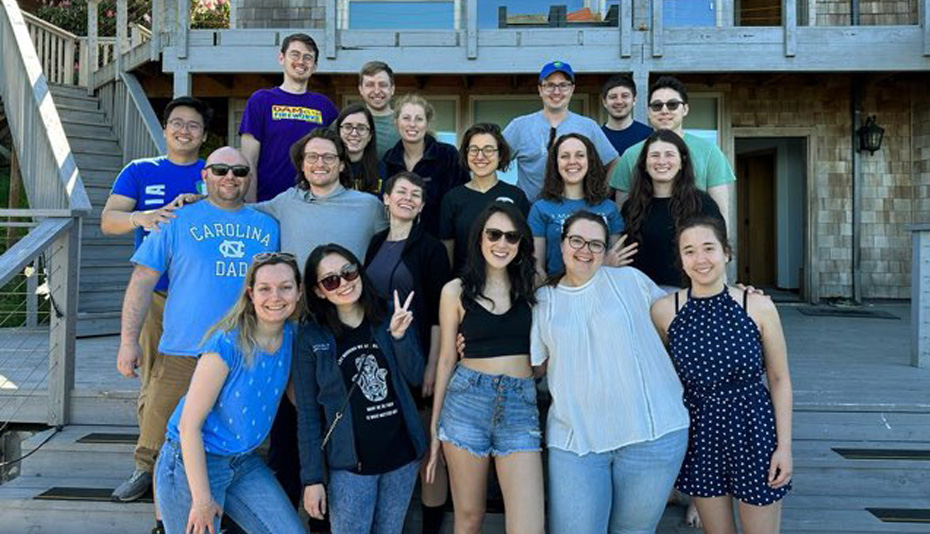 Neurology residents posed in a group outdoors