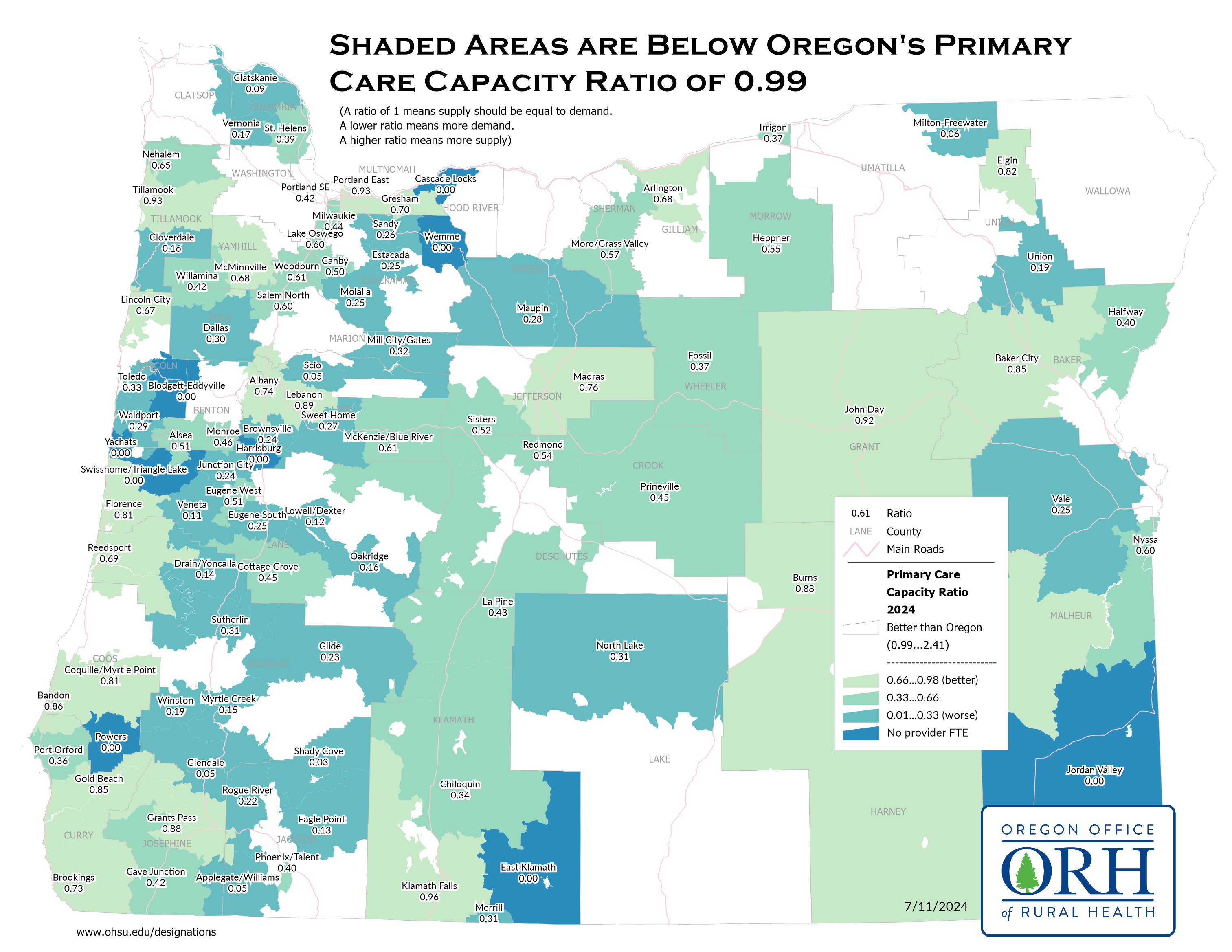 2023 Primary Care Capacity Map