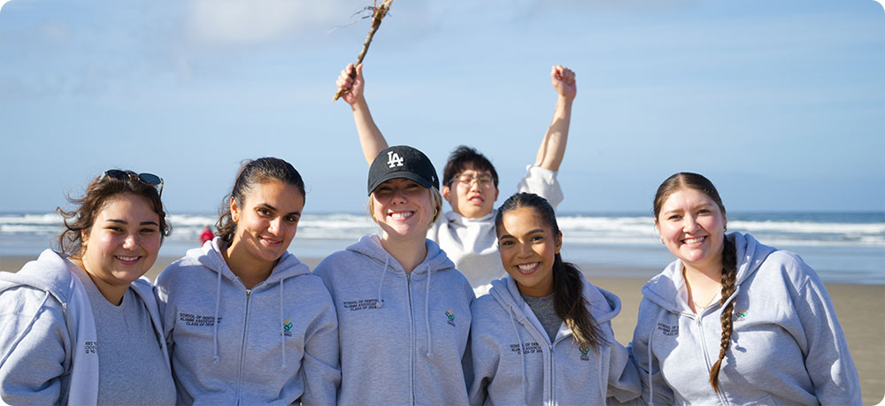 First-years at the beach