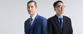 OHSU fetal surgeons Raphael Sun and Andrew Chon.